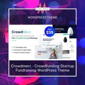 crowdmerc crowdfunding startup fundraising wordpress theme