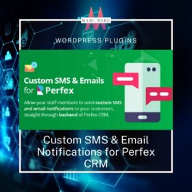 custom sms & email notifications for perfex crm wordpress plugin