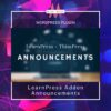 learnpress addon announcements wordpress plugin