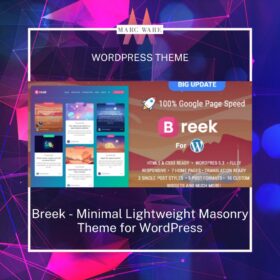 breek minimal masonry themes for wordpress