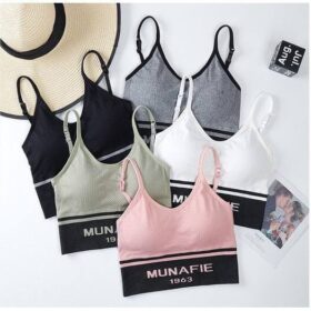 Bra Sport Pakaian Wanita Bh Tanpa Kawat Busa Push Up Import Murah