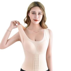 Korset Seamless Wanita Tanpa Jahitan Bra Shapewear Korset Badan Body Suit Long Ks12