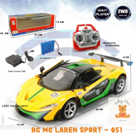 Mobil RC Mc Laren 2 WD Remote Control Baterai Charger RADAR RDR051 Kuning