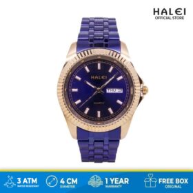 Terbaru Jam Tangan Pria Halei 583M NavyRosegold Mewah Fitur Lengkap