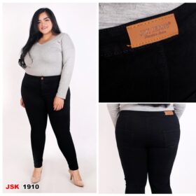 Celana Highwaist Skinny Softjeans Wanita ( SIZE 31-38 ) JSK JEANS - Hitam