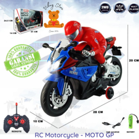 RC Motorcycle Racing Moto GP Remote Control Motor Balap Bike RDR1212 Biru