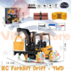 RC Forklift Truk Drift Beko Eksavator 4WD Besar Remote Control RDR1118