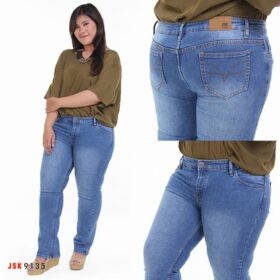 Celana Jeans Cutbray Bigsize Modis Trendy Fashionable JSK JEANS - Biru Muda