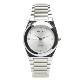 Haleiwatch Original Jam Tangan Analog Wanita Silver Casual Steel 424M - Plat Putih