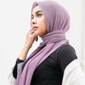 Aura Dusty Berry Active Hijab Pashmina Shawl PLISKET LIDI