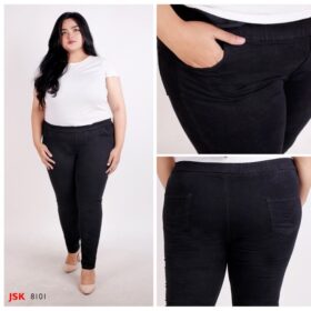 Celana Panjang Jegging Jeans Wanita BIGSIZE JUMBO JSK JEANS - Hitam