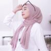 AURA Active Hijab Pashmina Full Plisket Wave MILKY ROSE