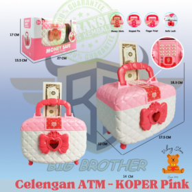 Tabungan ATM Sidki Jari Koper Premium Quality Celengan Money BRO1518