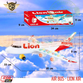 Mainan Pesawat Terbang Garuda Indonesia Lion Air Musik Lampu BRO1057 Lion