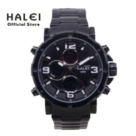 Halei Jam Tangan Pria Keren Digital Analog Garansi Original 1003M - Full Hitam