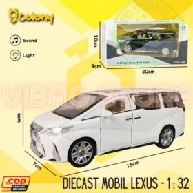 Diecast Mobil Laxus 1:32 Buka Pintu Lampu Pajangan Miniatur BRO1369 Putih