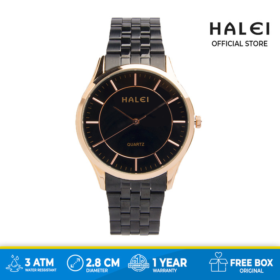 Jam Tangan Pria Original Halei Mewah Casual 567M BlackRosegold