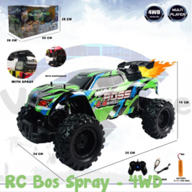 RC Monster Jeep Bos Spray Off 4WD Besar Jumbo Climb Offroad RDR1169 Hijau