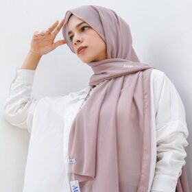 Aura Dusty Cream Active Hijab Pashmina Shawl PASHMINA POLOS