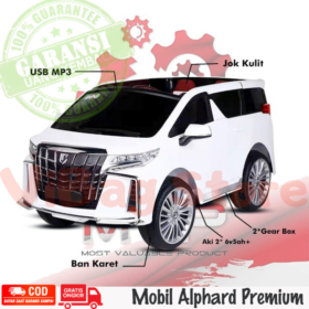 Mobil Aki Aplhard Premium Class Jok Kulit Ban Big Karet Murah MVP1038 Putih