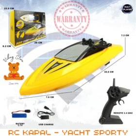 RC Kapal Yacht Sport Multiplayer Perahu Pesiar Remote Control RDR1180 Kuning