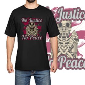 Kaos distro murah t-shirt kaos no justice no piece pria distro original baju cowok